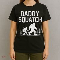 Daddy Squatch Funny Bigfoot Daddy Dad Father's Day T-Shirt thumb 4