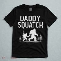 Daddy Squatch Funny Bigfoot Daddy Dad Father's Day T-Shirt thumb 5