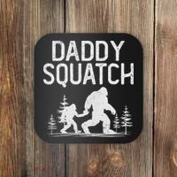 Daddy Squatch Funny Bigfoot Daddy Dad Father's Day Coaster thumb 0