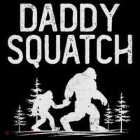 Daddy Squatch Funny Bigfoot Daddy Dad Father's Day Coaster thumb 2