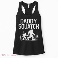 Daddy Squatch Funny Bigfoot Daddy Dad Father's Day Women's Tank Top thumb 0