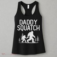Daddy Squatch Funny Bigfoot Daddy Dad Father's Day Women's Tank Top thumb 3