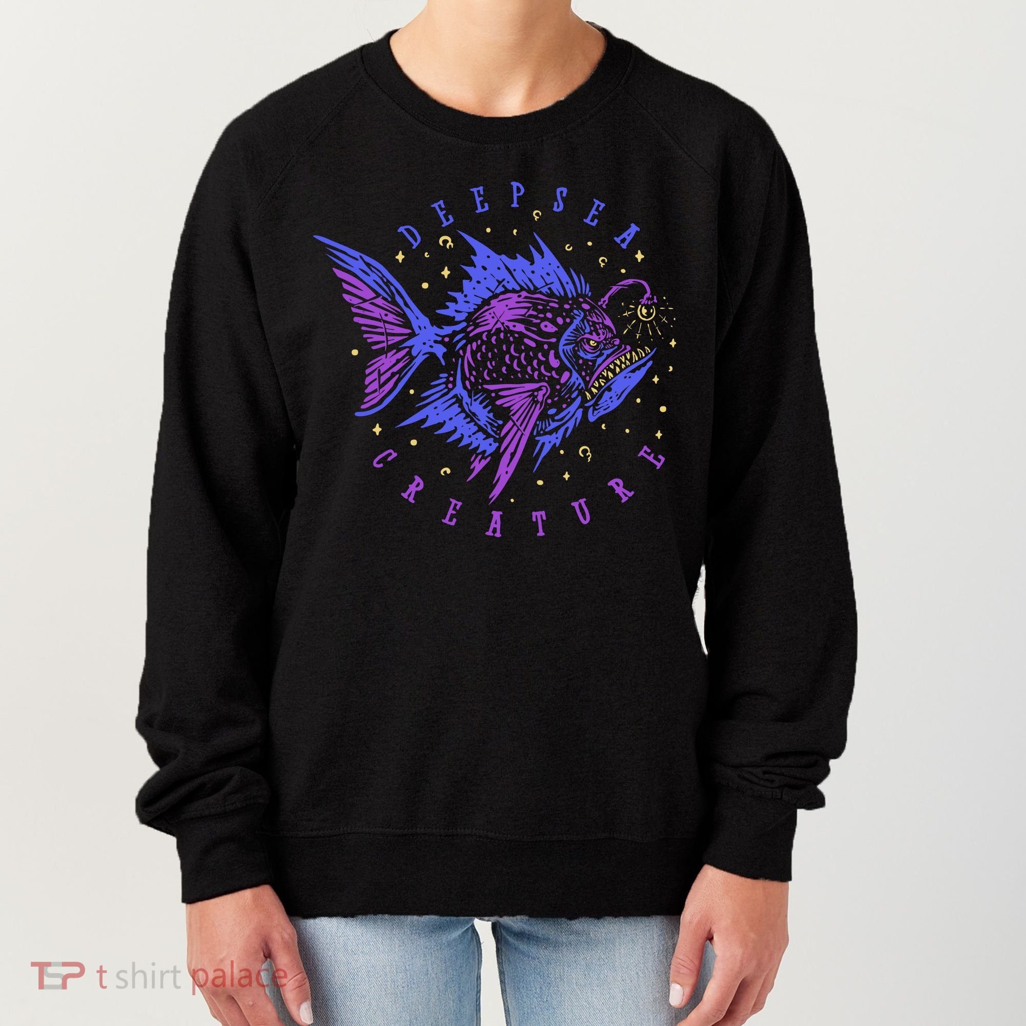 Deep Sea Fish Creature Women's Sweatshirt