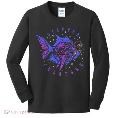 Deep Sea Fish Creature Kids Long Sleeve Shirt
