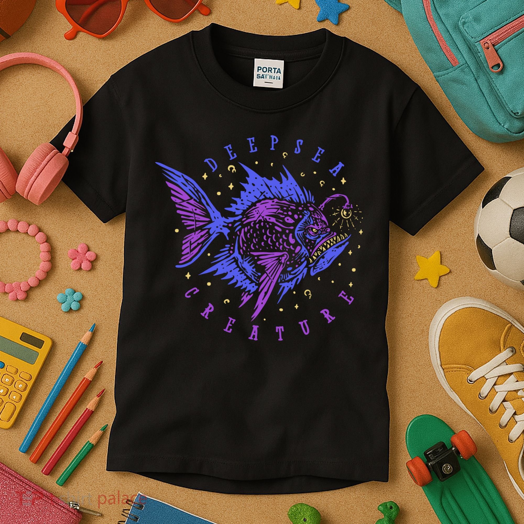 Deep Sea Fish Creature Kids T-Shirt