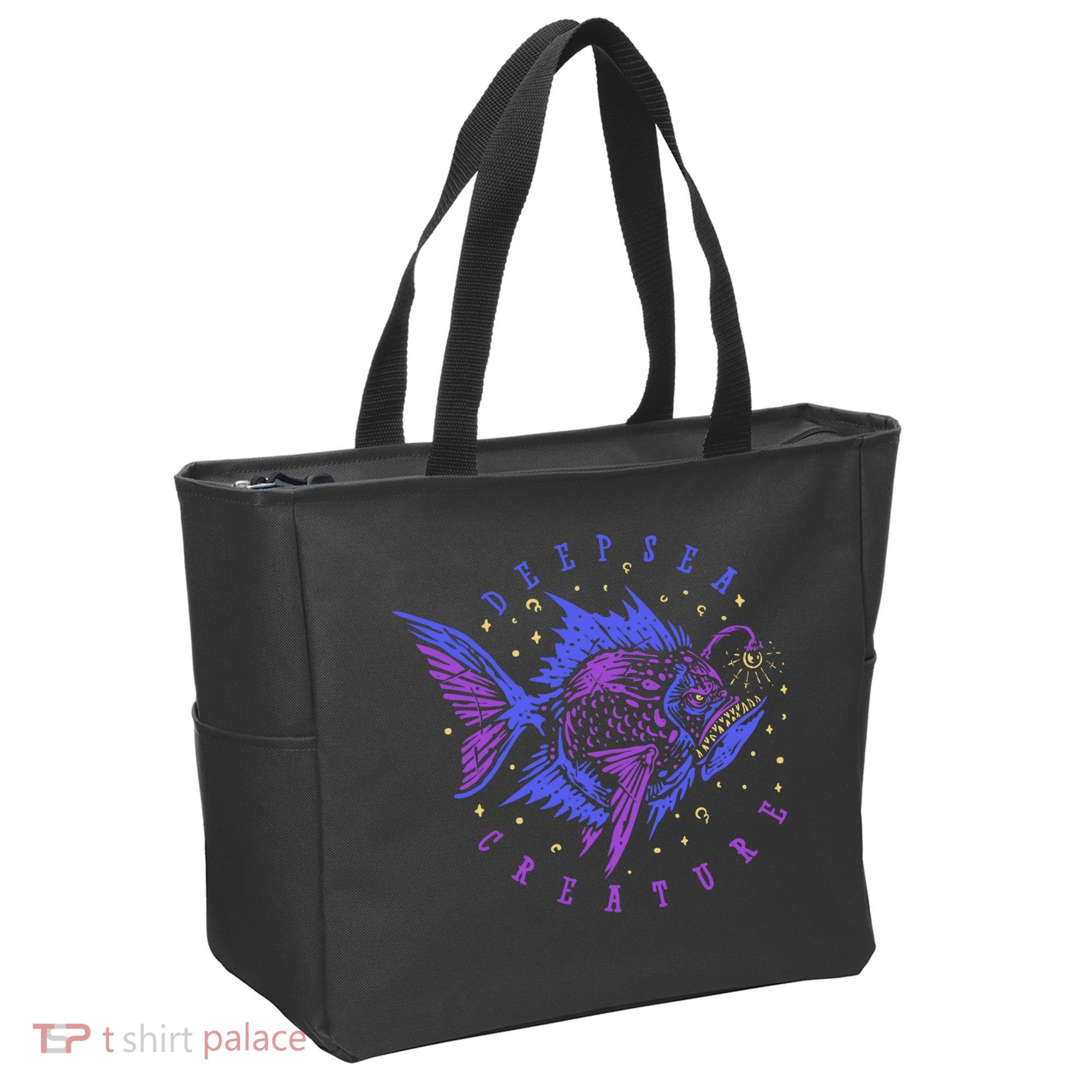 Deep Sea Fish Creature Tote Bag