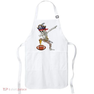 Dab Skeleton Funny Dabbing Skeleton Pirate Football Apron