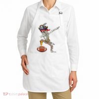 Dab Skeleton Funny Dabbing Skeleton Pirate Football Apron thumb 2