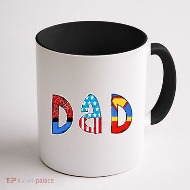 Dad Superhero Father's Day Gift Coffee Mug back