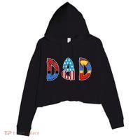 Dad Superhero Father's Day Gift Crop Fleece Hoodie thumb 0