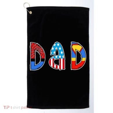 Dad Superhero Father's Day Gift Golf Towel
