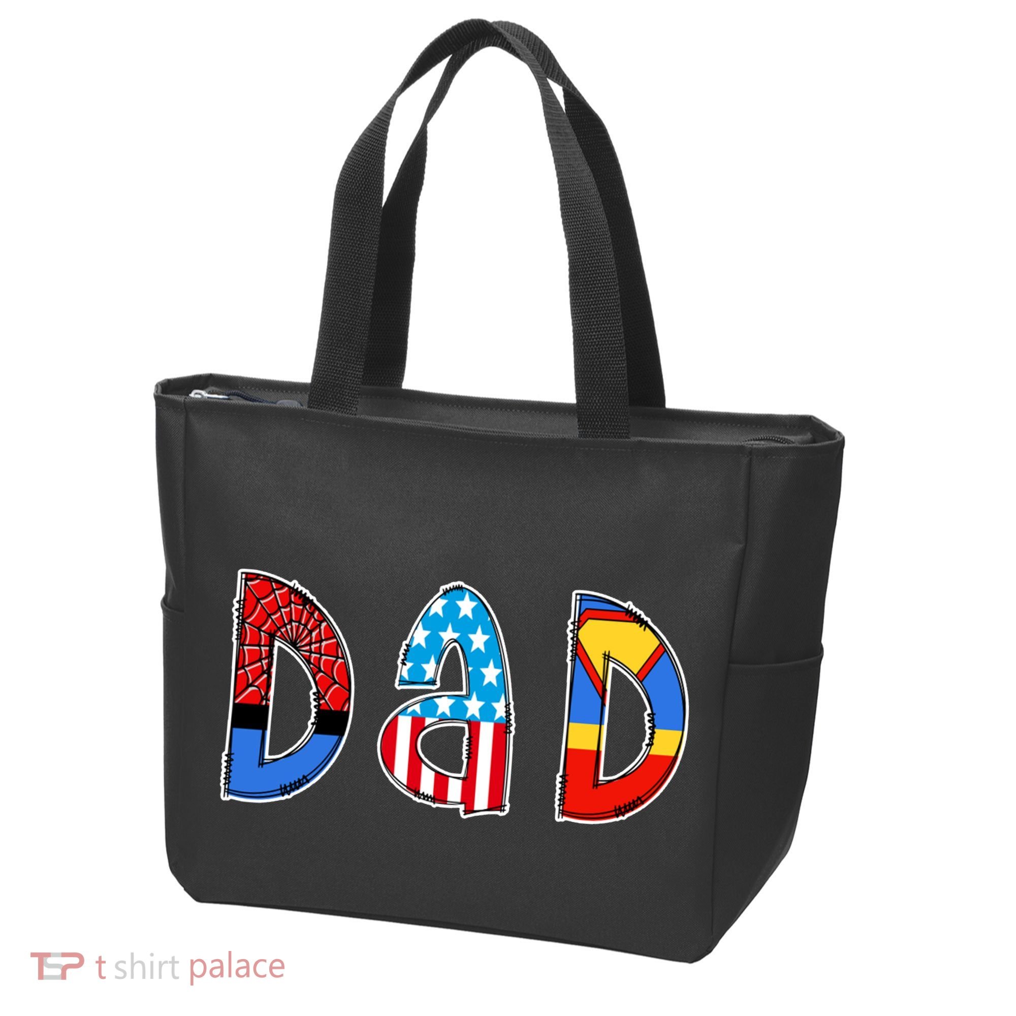 Dad Superhero Father's Day Gift Tote Bag