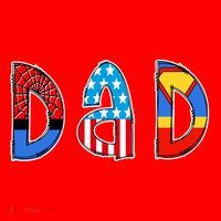 Dad Superhero Father's Day Gift Santa Hat thumb 1