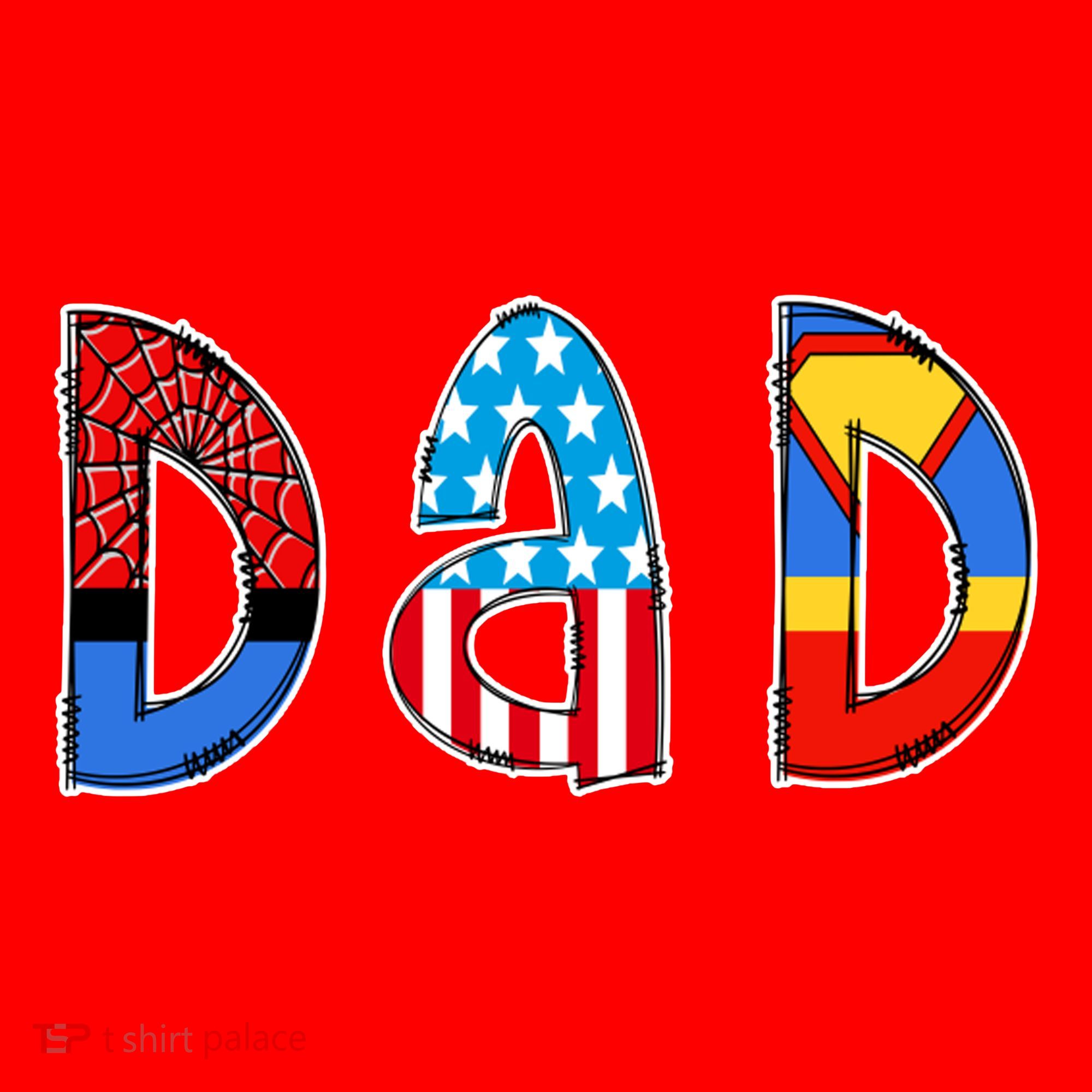 Dad Superhero Father's Day Gift Santa Hat