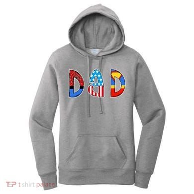 Dad Superhero Father's Day Gift Women's Hoodie
