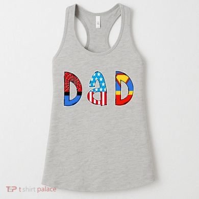 Dad Superhero Father's Day Gift Women's Tank Top