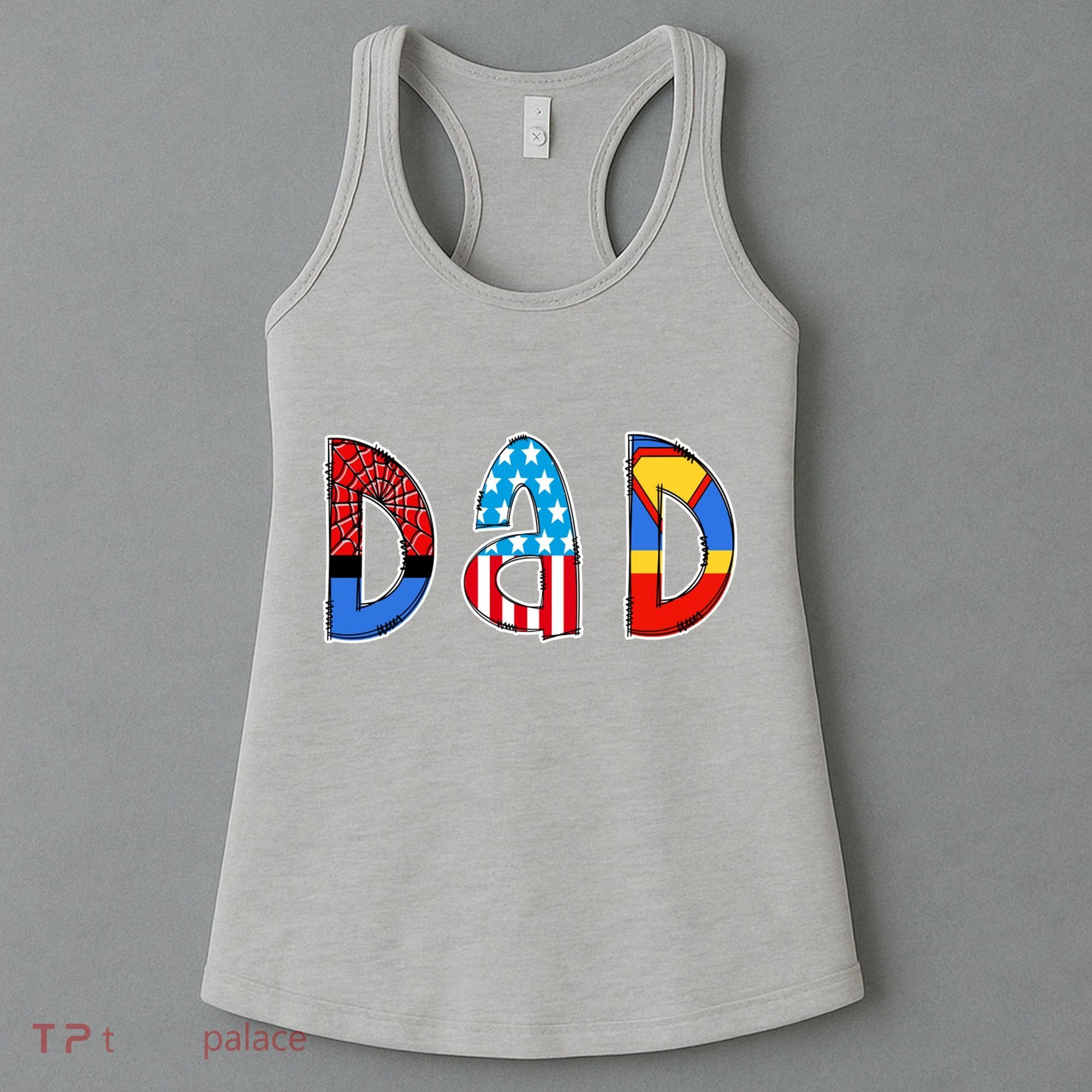 Dad Superhero Father's Day Gift Women's Tank Top