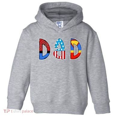 Dad Superhero Father's Day Gift Toddler Hoodie