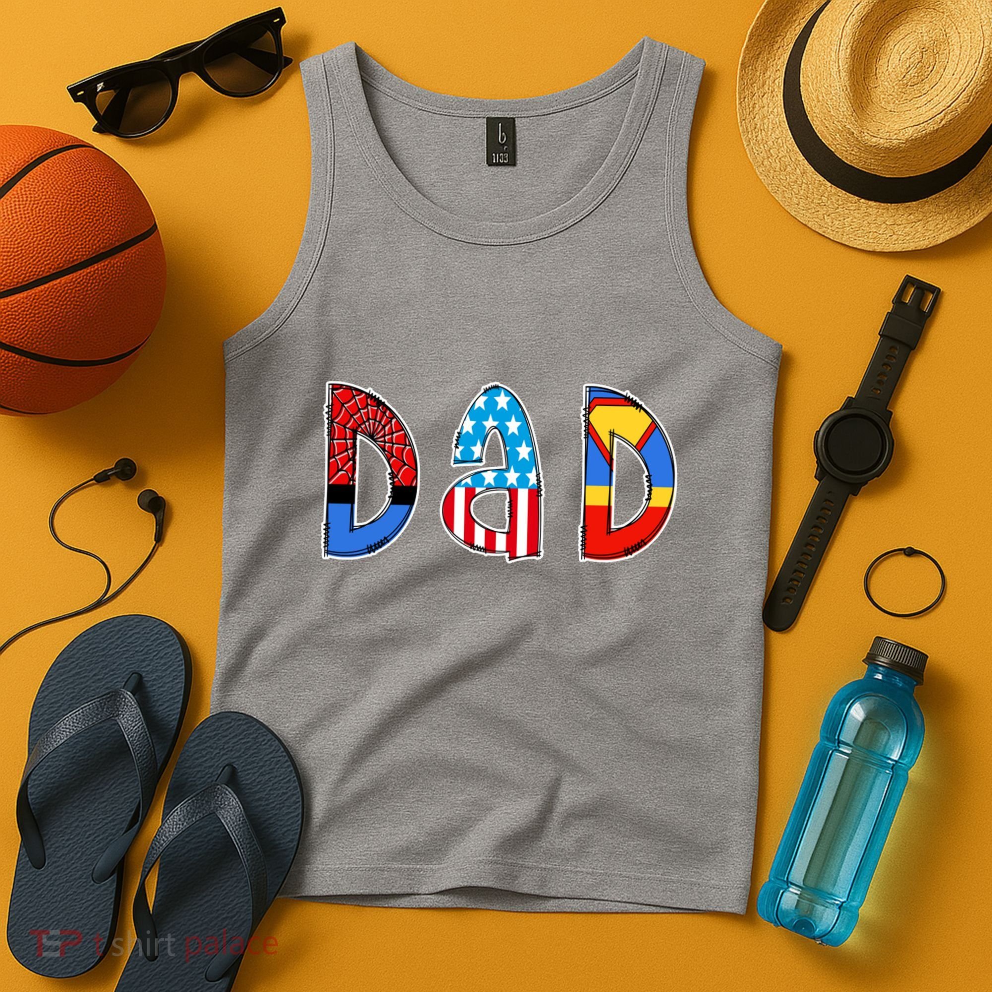 Dad Superhero Father's Day Gift Tank Top
