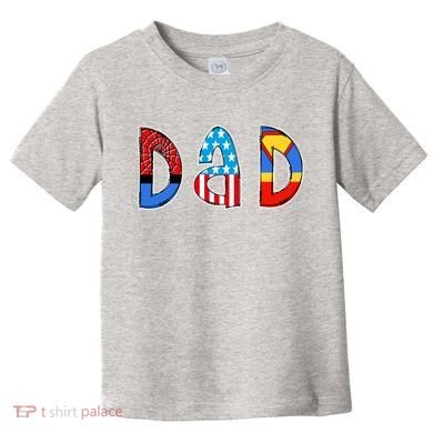 Dad Superhero Father's Day Gift Toddler T-Shirt