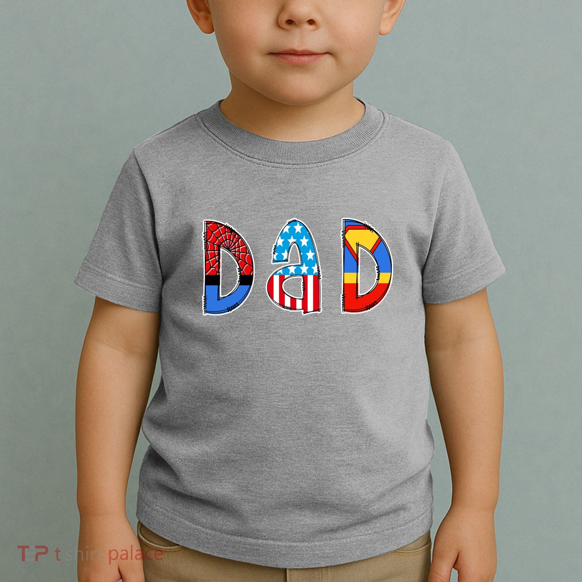 Dad Superhero Father's Day Gift Toddler T-Shirt