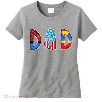 Dad Superhero Father's Day Gift Women's T-Shirt