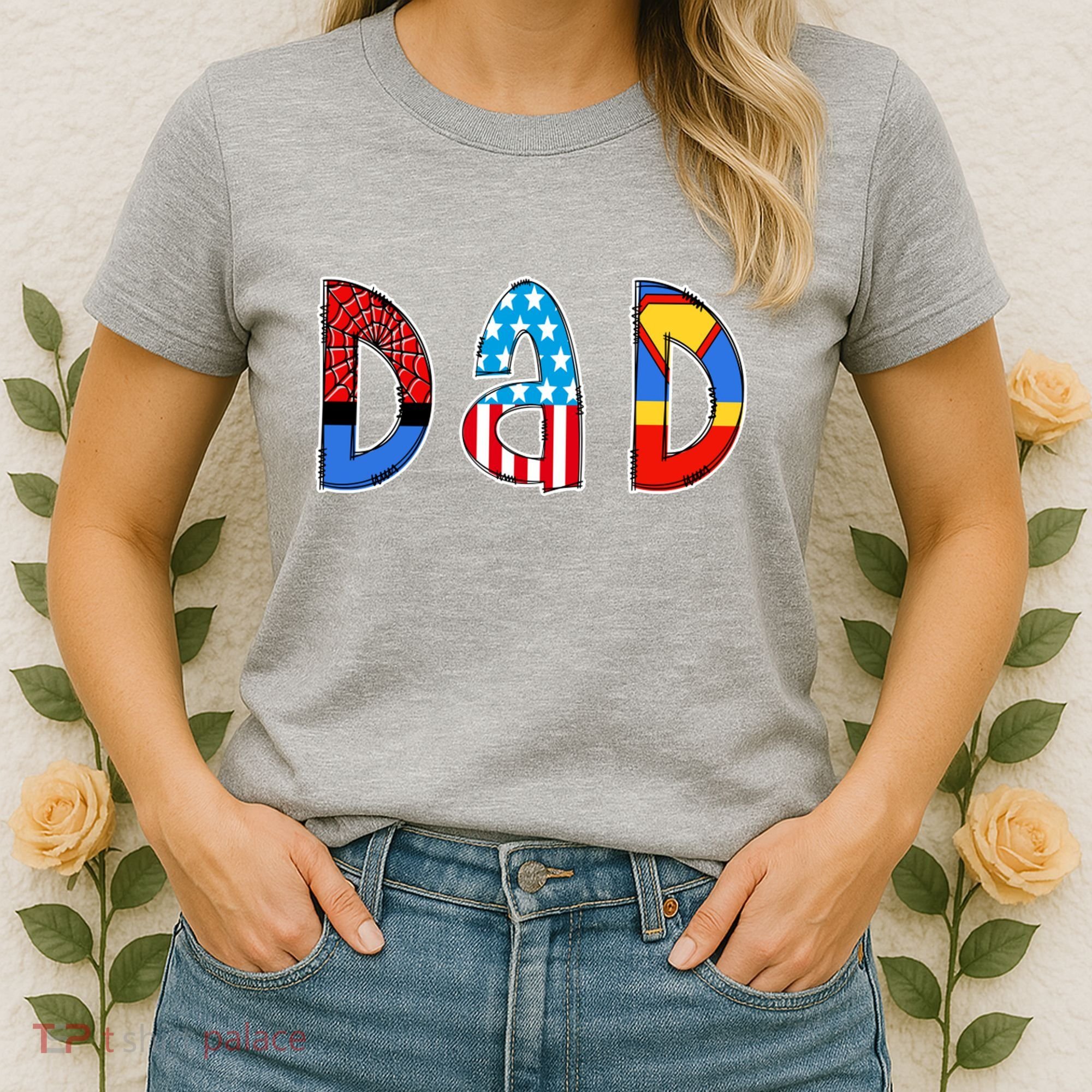 Dad Superhero Father's Day Gift Women's T-Shirt