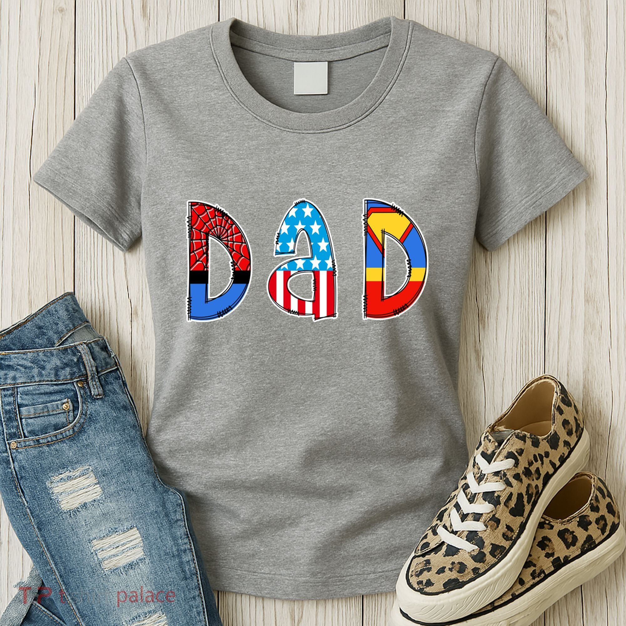 Dad Superhero Father's Day Gift Women's T-Shirt