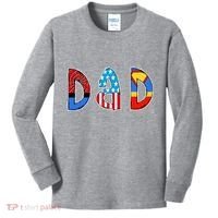 Dad Superhero Father's Day Gift Kids Long Sleeve Shirt thumb 0