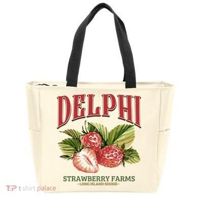 Delphi Strawberry Farms Tote Bag