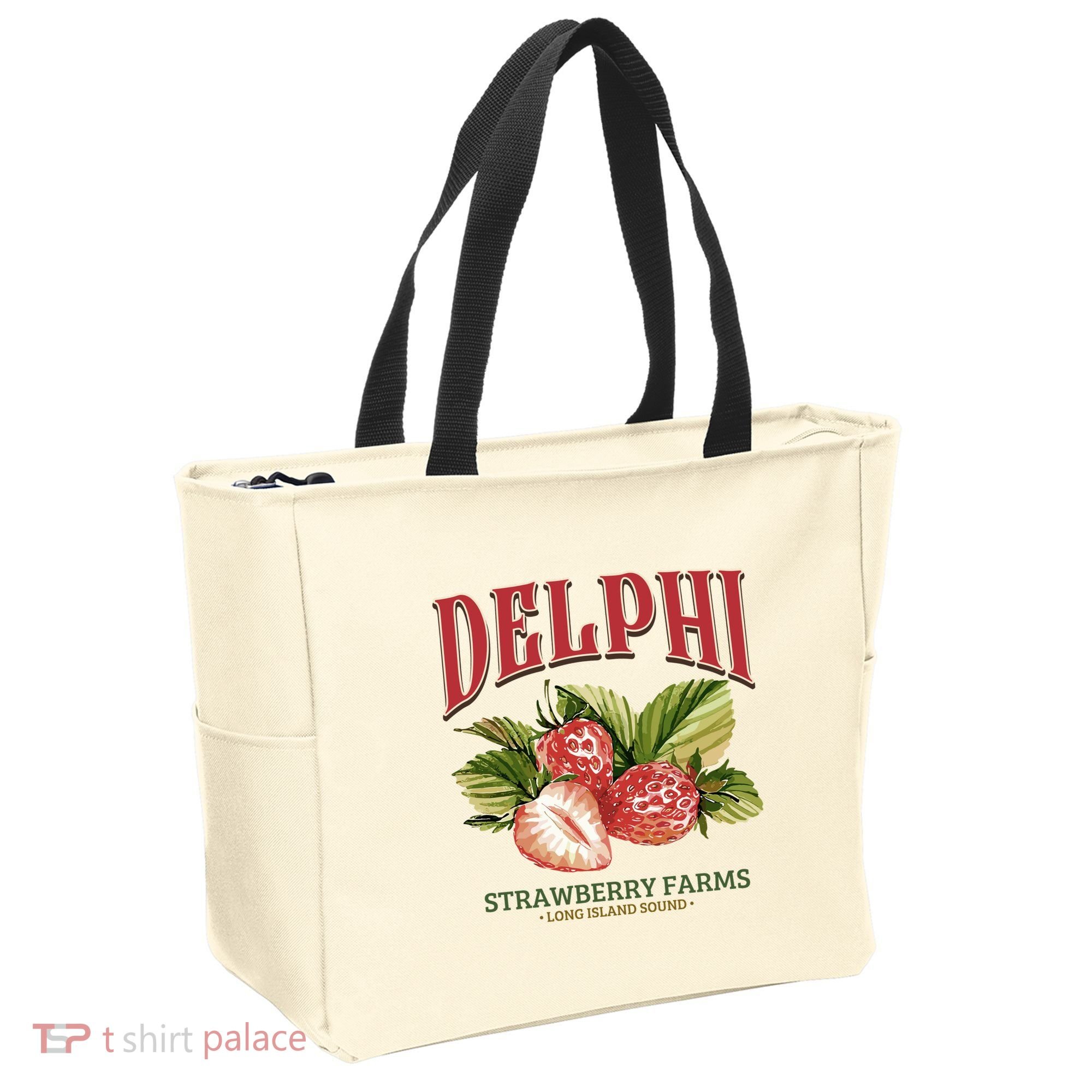 Delphi Strawberry Farms Tote Bag