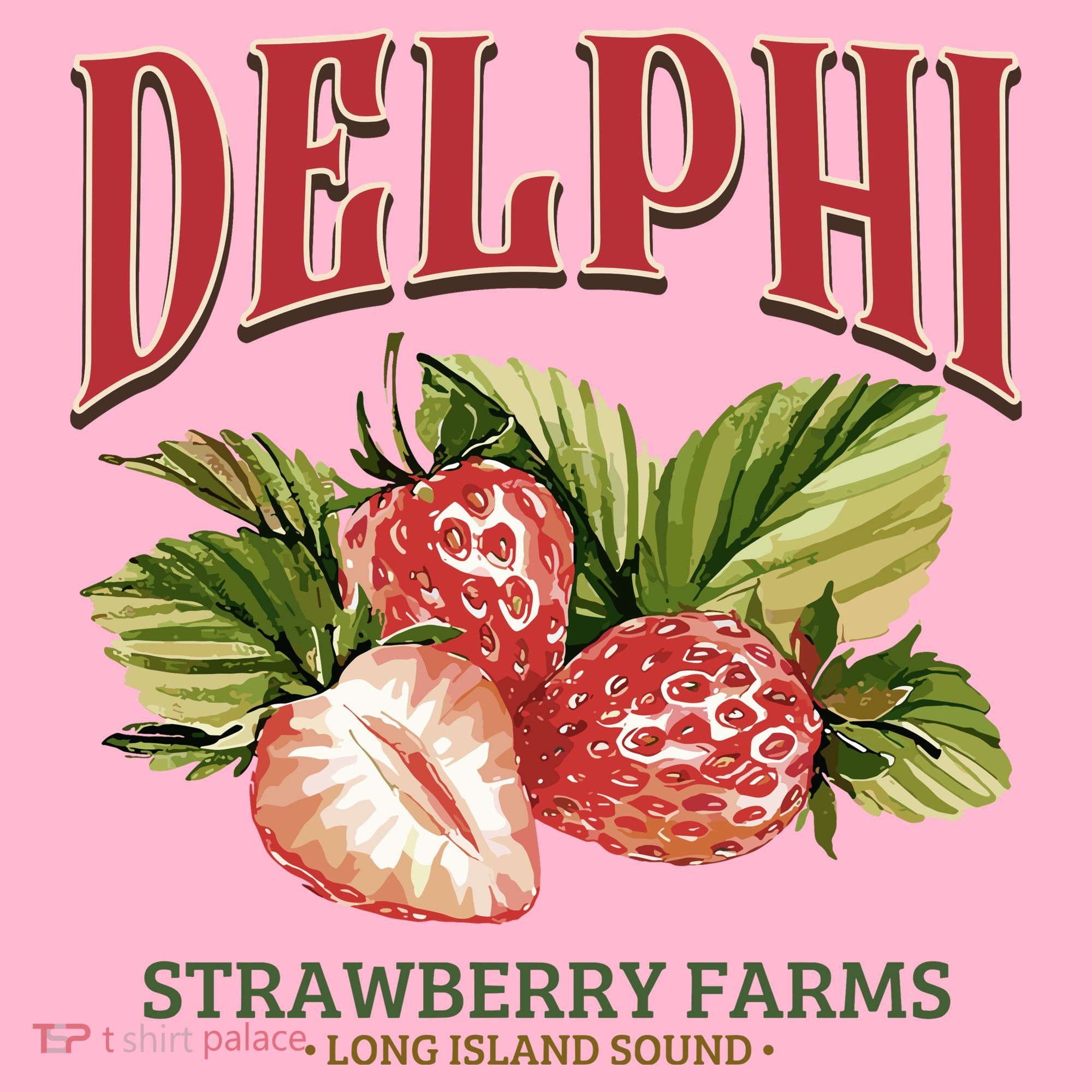 Delphi Strawberry Farms Coaster