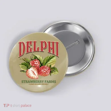 Delphi Strawberry Farms Button