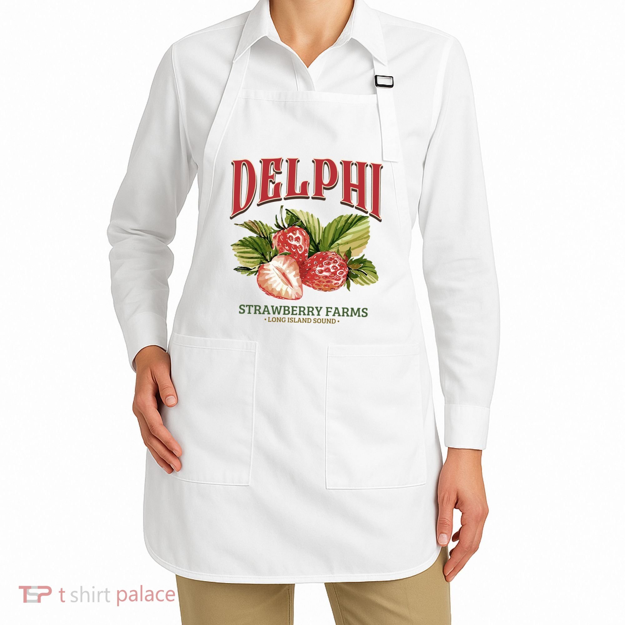 Delphi Strawberry Farms Apron