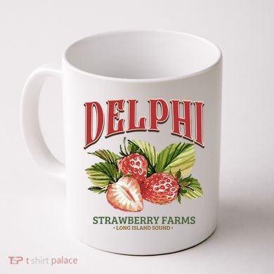 Delphi Strawberry Farms Coffee Mug