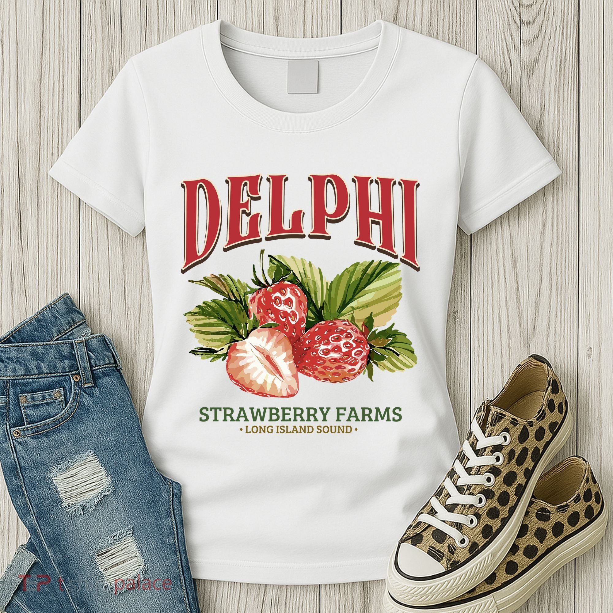 Delphi Strawberry Farms Women's T-Shirt