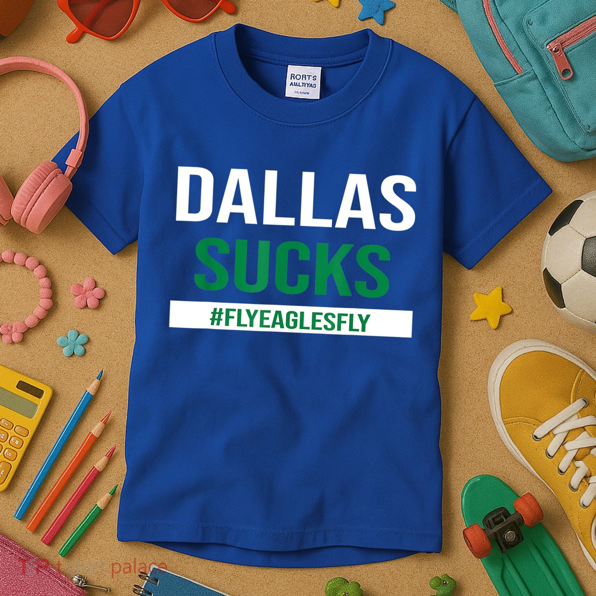 Dallas Sucks Funny Gag Gift For Philly Sports Fans Kids T-Shirt