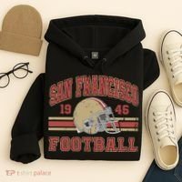 Distressed San Francisco Football Hoodie thumb 4