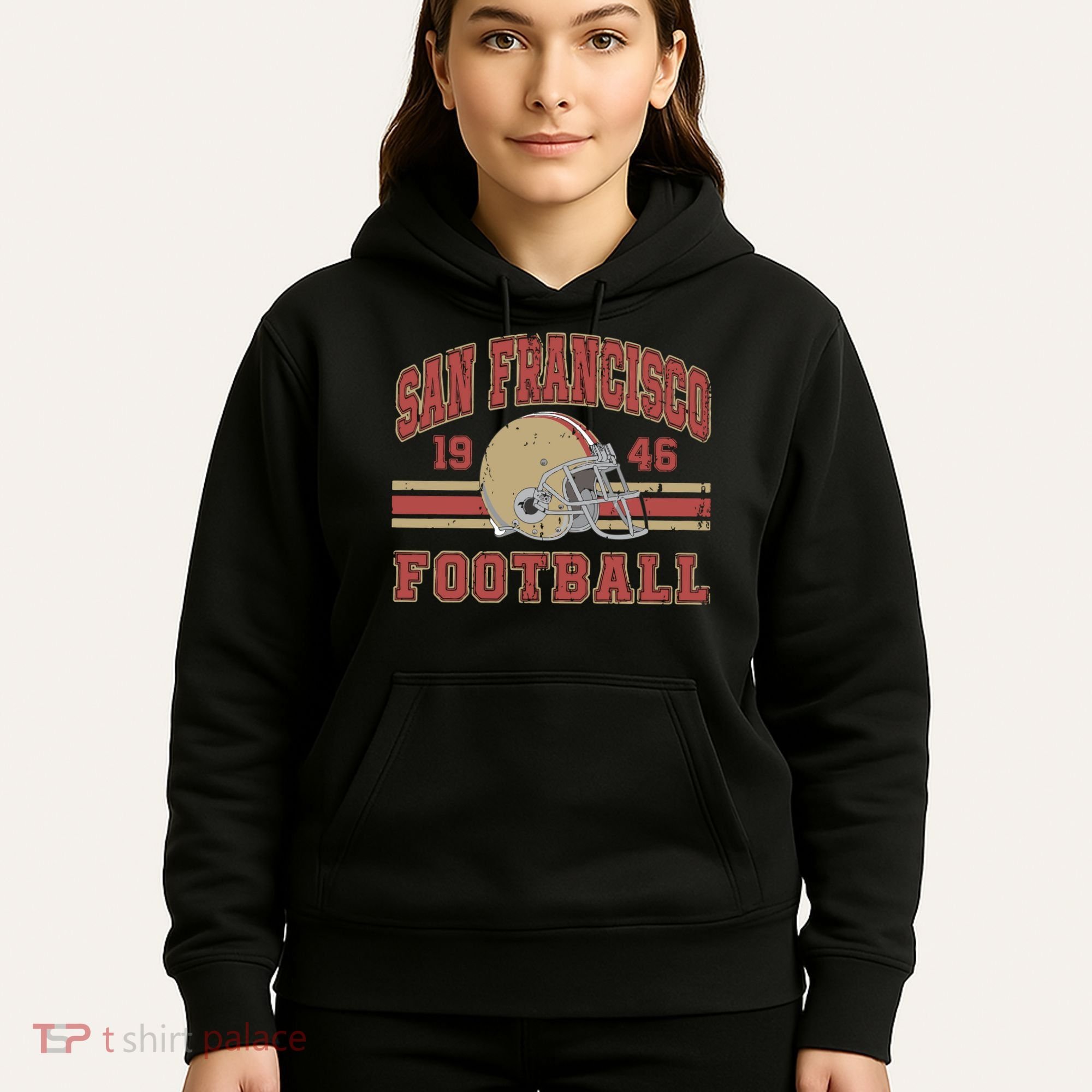 Distressed San Francisco Football Hoodie