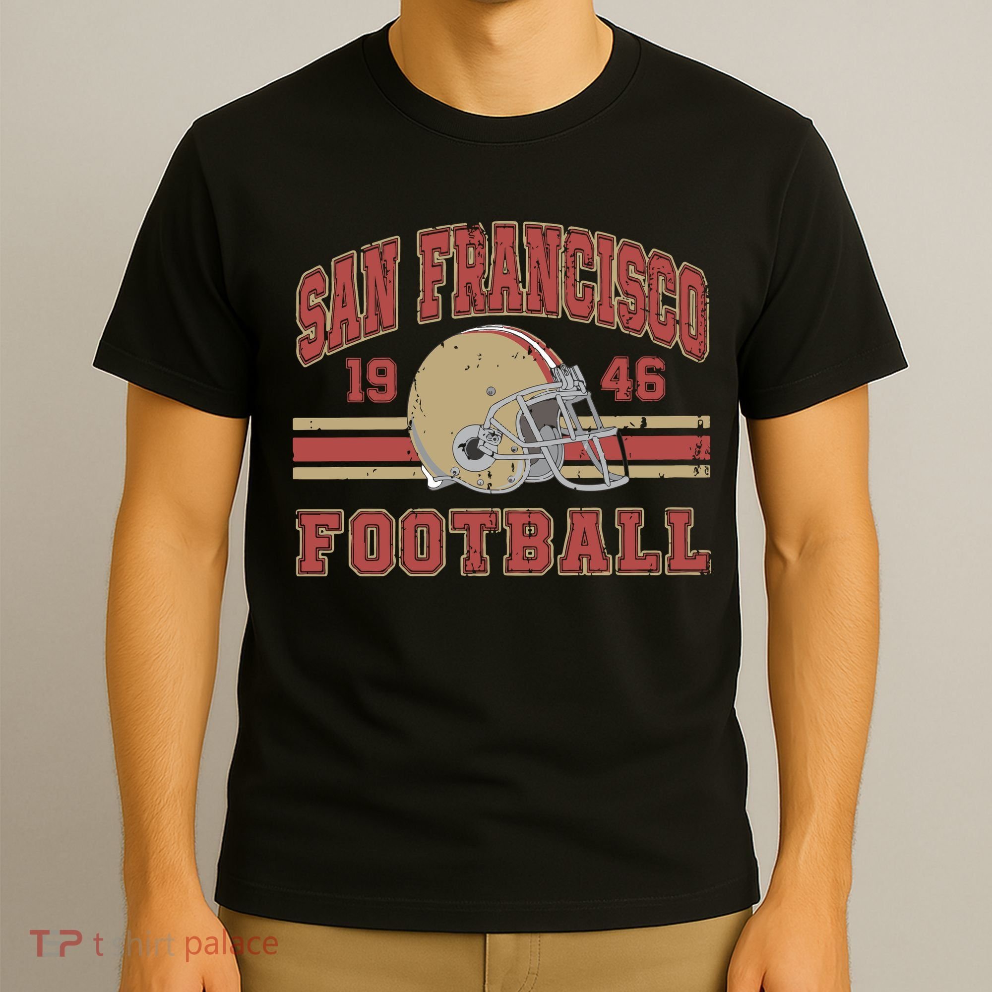 Distressed San Francisco Football T-Shirt