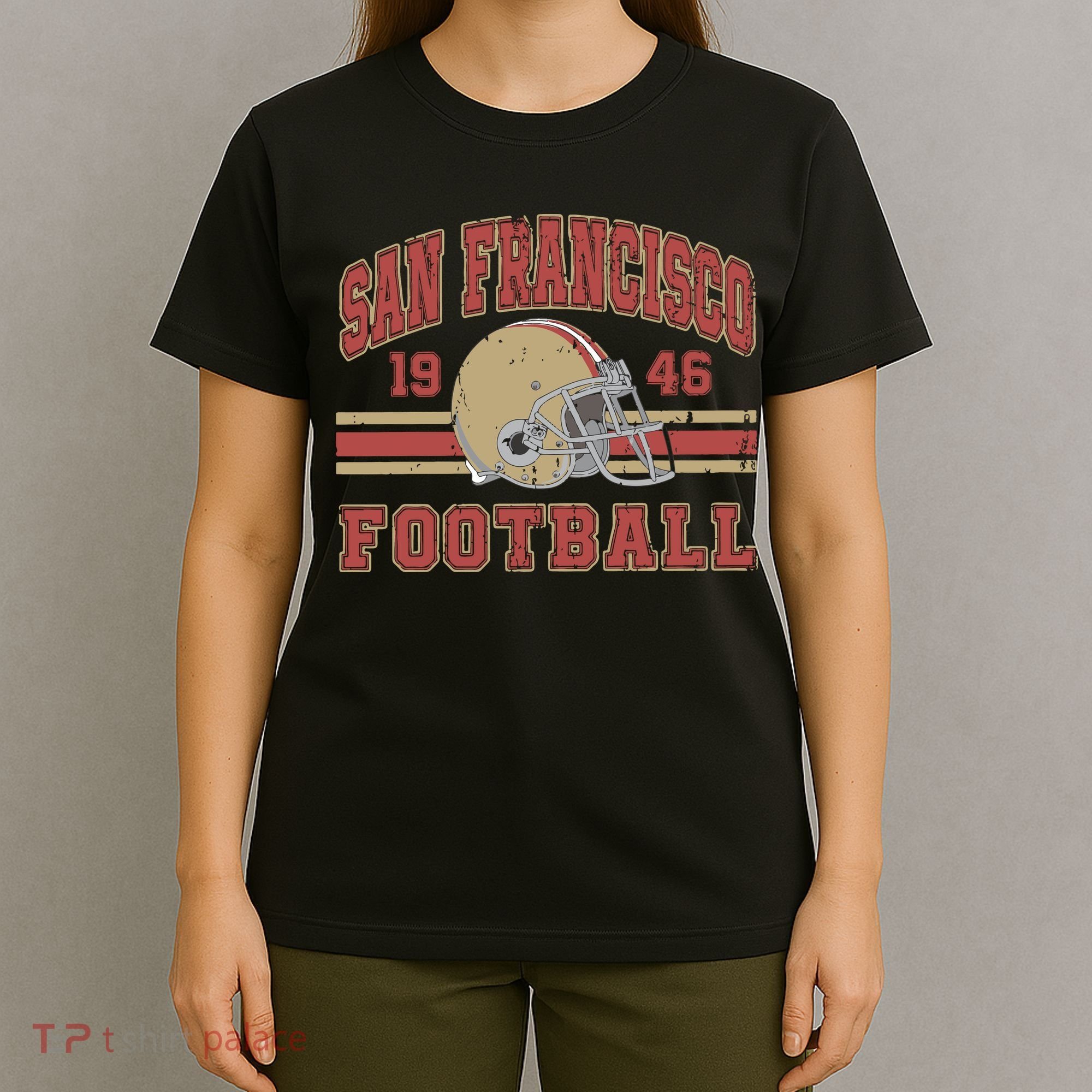 Distressed San Francisco Football T-Shirt