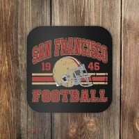 Distressed San Francisco Football Coaster thumb 0