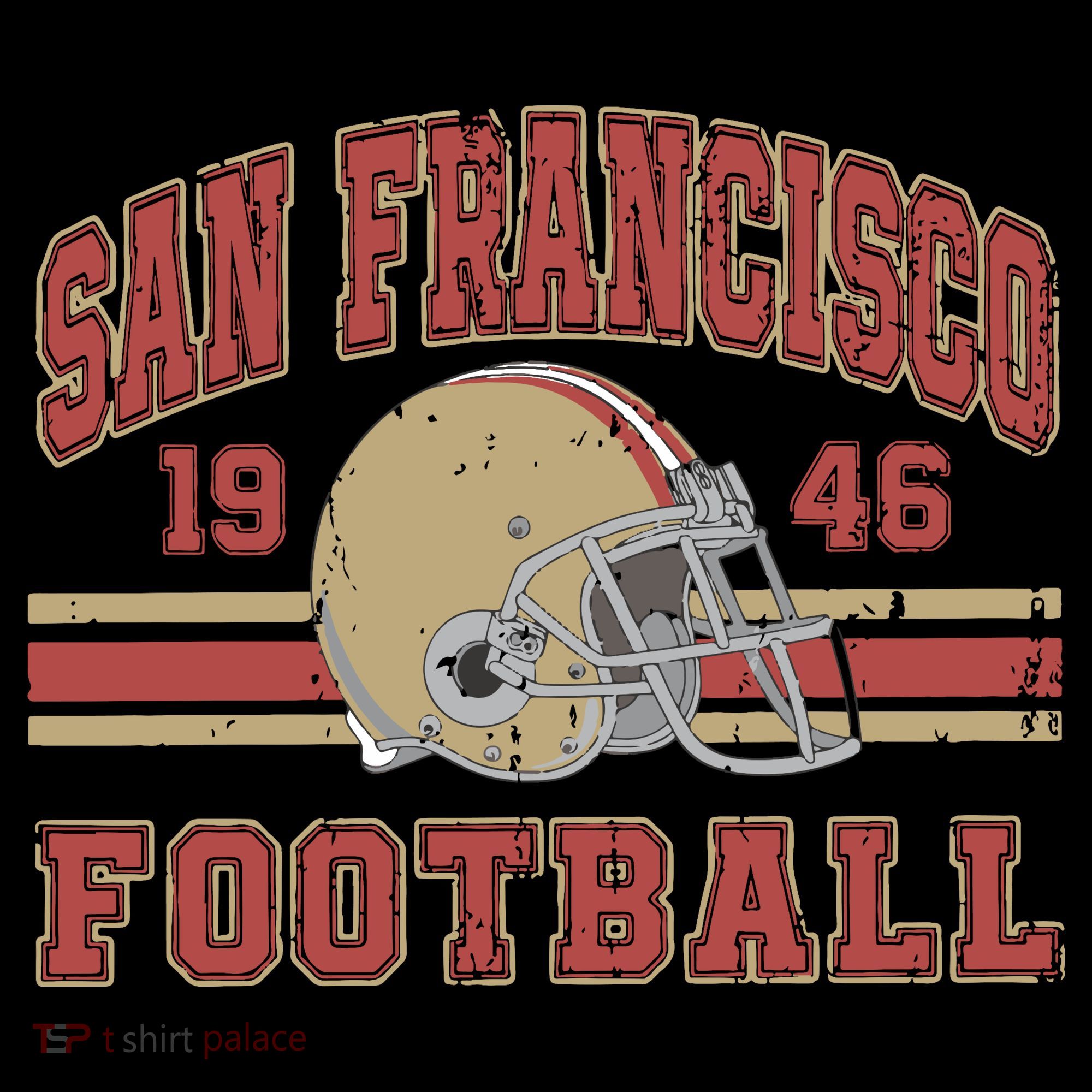 Distressed San Francisco Football Mousepad