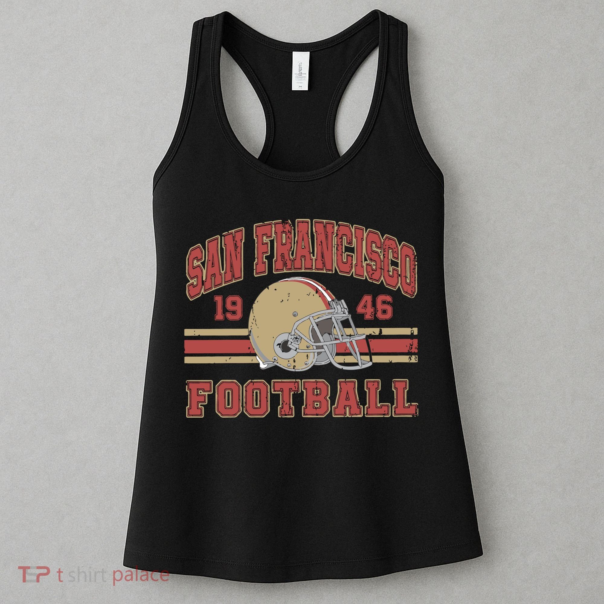 Distressed San Francisco Football Women's Tank Top
