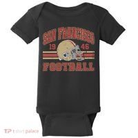Distressed San Francisco Football Baby Bodysuit thumb 0