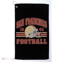 Distressed San Francisco Football Golf Towel thumb 0