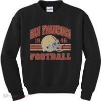 Distressed San Francisco Football Kids Sweatshirt thumb 0