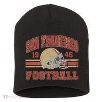 Distressed San Francisco Football Short Acrylic Beanie thumb 0