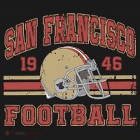 Distressed San Francisco Football Short Acrylic Beanie thumb 2