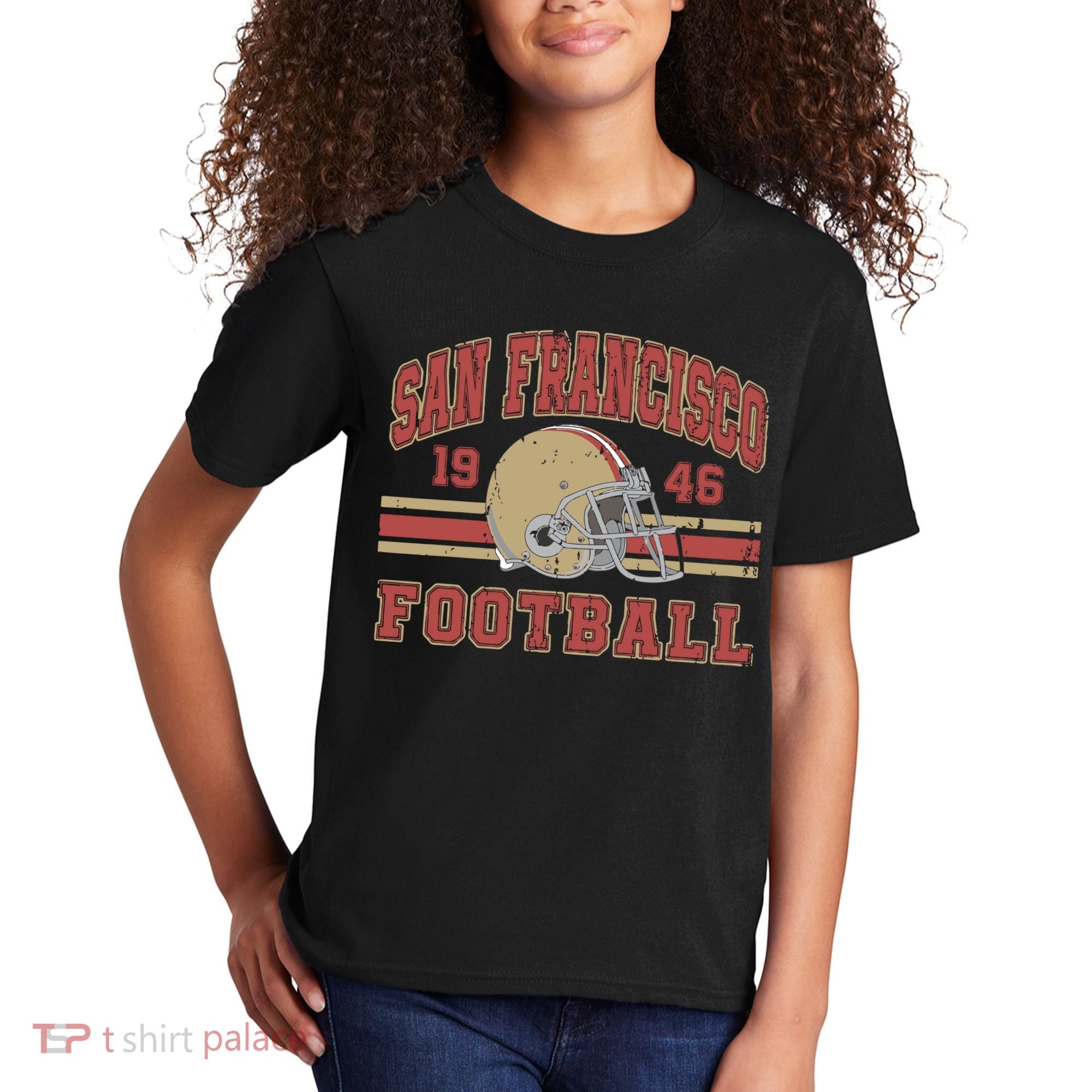 Distressed San Francisco Football Kids T-Shirt
